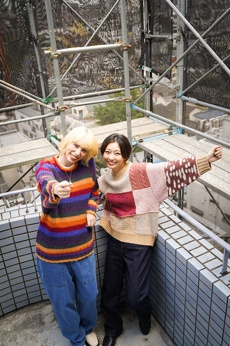 結yui PLANER EASY PANTS LOOSE DENIM ブラック WIDE TUCK EASY