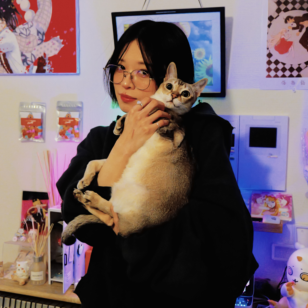 じゃれねこ『2月☆13 桜×パープル×猫ちゃん』 【公式通販】